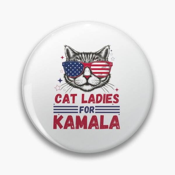 Item preview, cat ladies for kamala 2024 funny cat president harris designed and sold by rtlabdo.