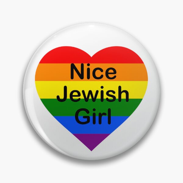 Item preview, Nice Jewish Girl Pride Flag Heart designed and sold by firefly-zinnia.
