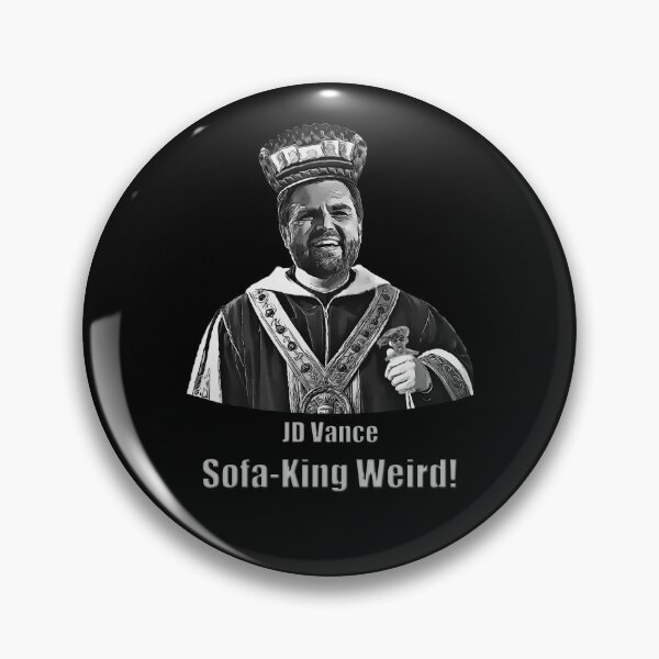 Item preview, Funny Political JD Vance Sofa Meme Design in B & W designed and sold by StephJChild.