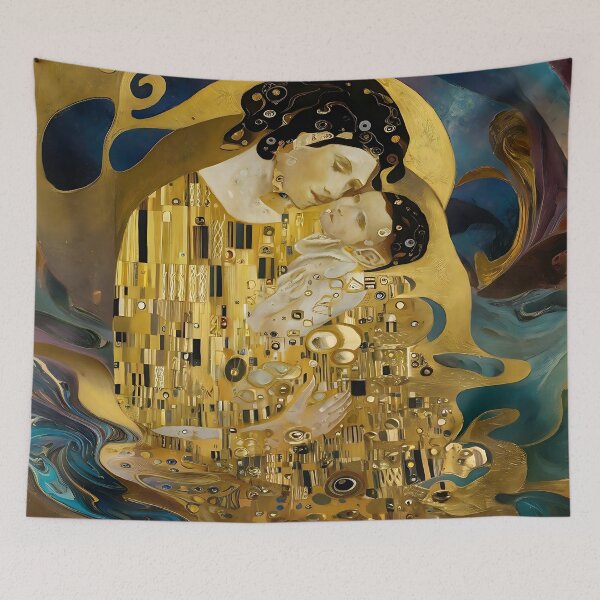 Item preview, Inspired by Gustav Klimt Mother And Child Painting designed and sold by Tamas Das.