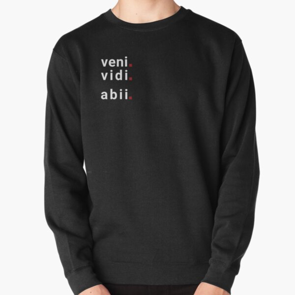 veni vedi abii, I came. I saw. I went. Zero desire, I don't like this! Pullover Sweatshirt