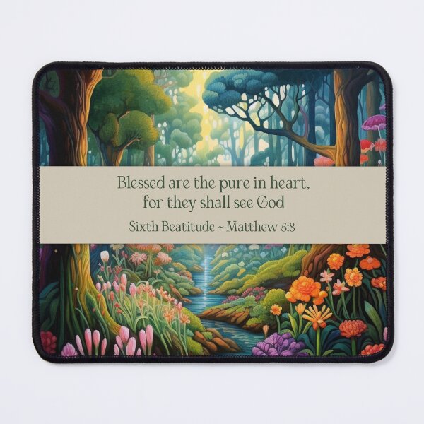 Item preview, Sixth Beatitude Matthew 5:8 (The Beatitudes from Sermon on The Mount) designed and sold by WideIsTheGate.