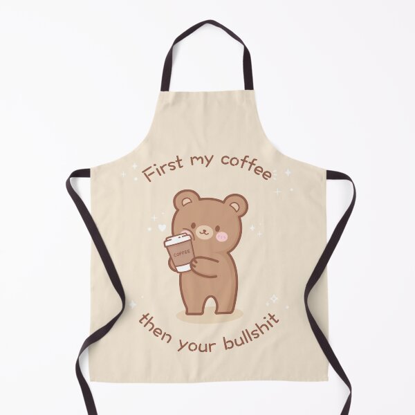 Item preview, Coffee first cute bear designed and sold by Greenbunny.