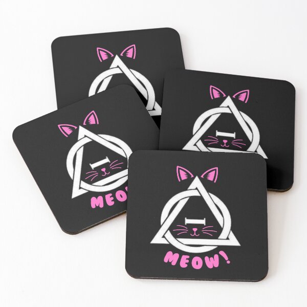 Item preview, Pink Meow Therian Therianthropy Cat Symbol designed and sold by Artography Designs.