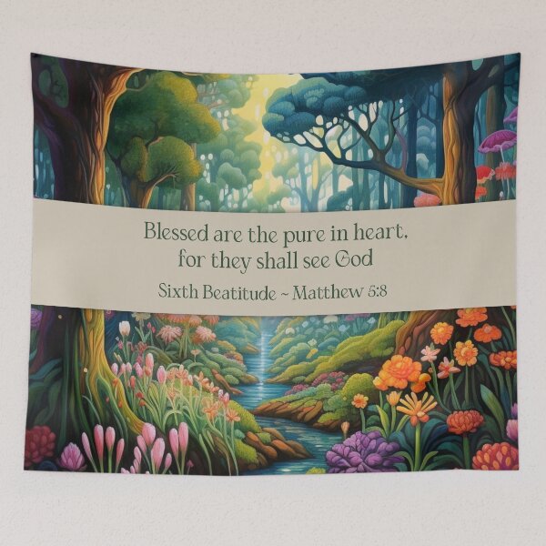 Item preview, Sixth Beatitude Matthew 5:8 (The Beatitudes from Sermon on The Mount) designed and sold by WideIsTheGate.