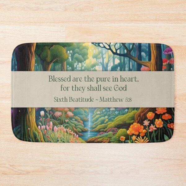 Item preview, Sixth Beatitude Matthew 5:8 (The Beatitudes from Sermon on The Mount) designed and sold by WideIsTheGate.