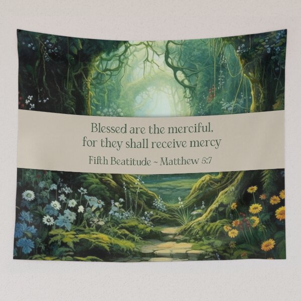 Item preview, Fifth Beatitude Matthew 5:7 (The Beatitudes from Sermon on The Mount) designed and sold by WideIsTheGate.