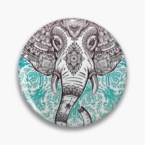 Item preview, "Pegatina elegante con diseño de elefante mandala" designed and sold by PrintZOID.
