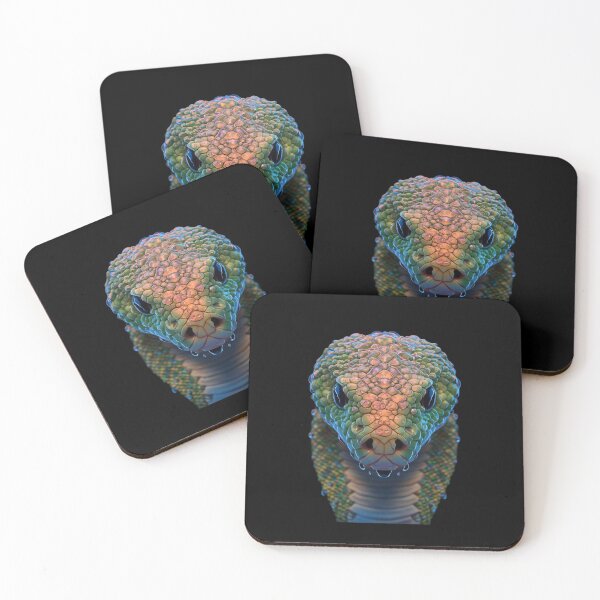 Item preview,  Close up of a Snake Head, Showcasing Highly Detailed and vivid Scales with a Mesmerizing Fractal Like Pattern designed and sold by macadolie.