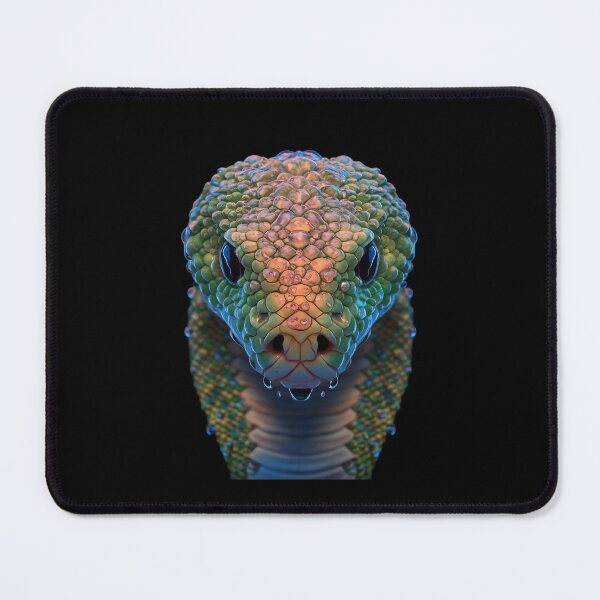 Item preview,  Close up of a Snake Head, Showcasing Highly Detailed and vivid Scales with a Mesmerizing Fractal Like Pattern designed and sold by macadolie.