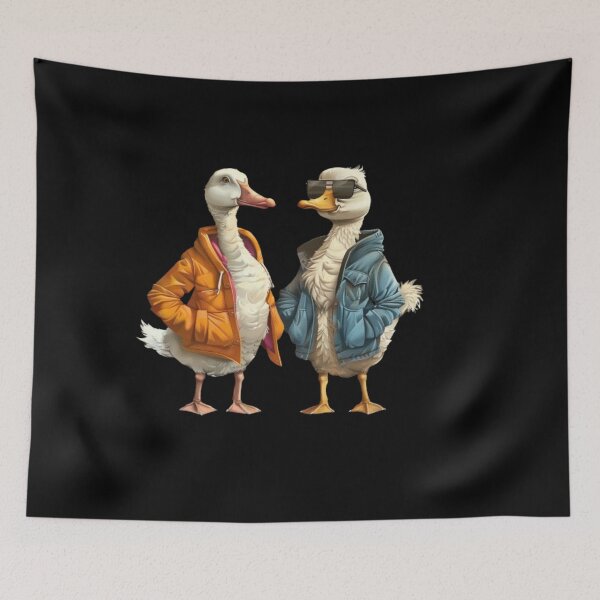 Item preview, Streetwear-clad ducks looking cool designed and sold by Tee Studio.