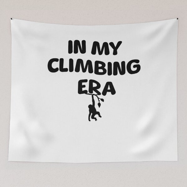Item preview, In my climbing era curvy, stylish lettering black designed and sold by Bouldershop.
