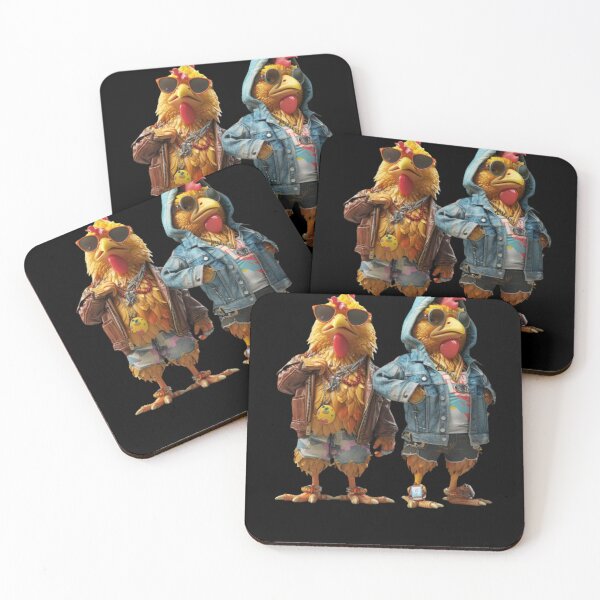 Item preview, Hip chickens rocking fashionable designed and sold by Tee Studio.