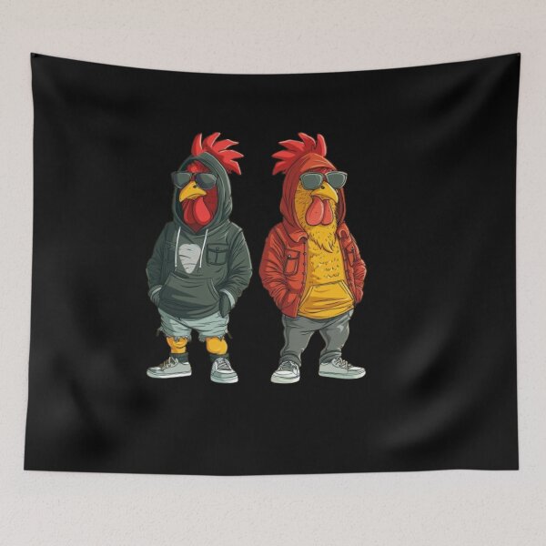 Item preview, Fashionable chickens in hip streetwear designed and sold by Tee Studio.