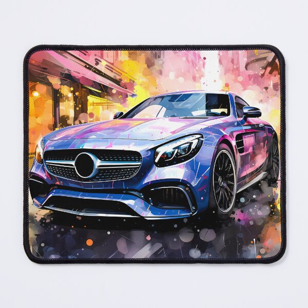 Item preview, Watercolor Cityscape Drive Mercedes AMG Coupe designed and sold by RevUpDesign.