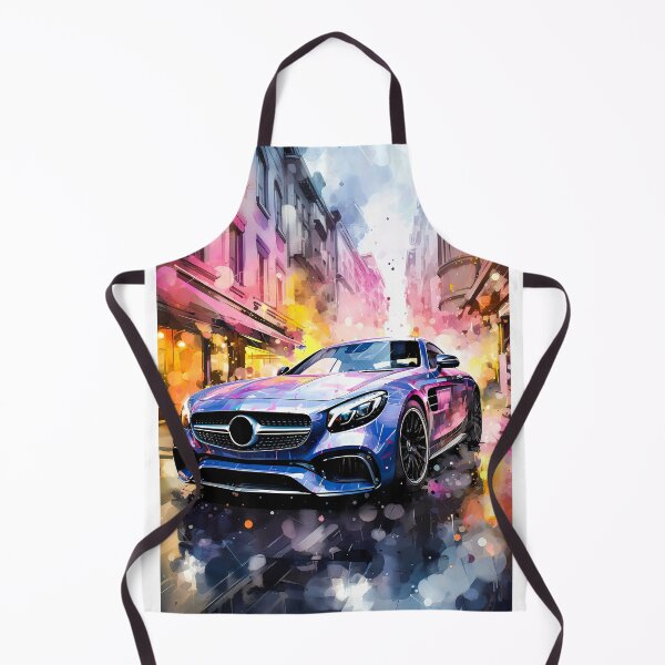 Item preview, Watercolor Cityscape Drive Mercedes AMG Coupe designed and sold by RevUpDesign.