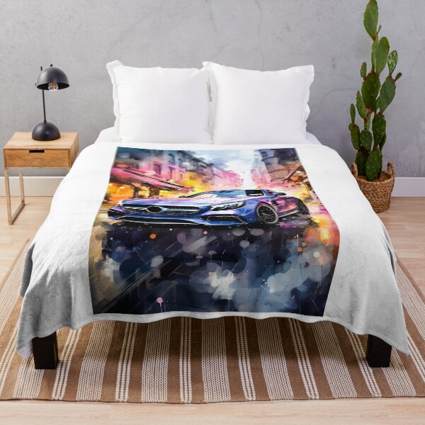 Item preview, Watercolor Cityscape Drive Mercedes AMG Coupe designed and sold by RevUpDesign.