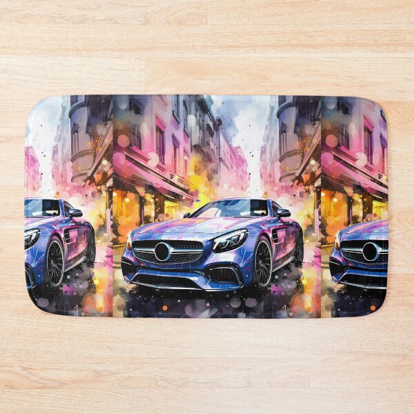 Item preview, Watercolor Cityscape Drive Mercedes AMG Coupe designed and sold by RevUpDesign.