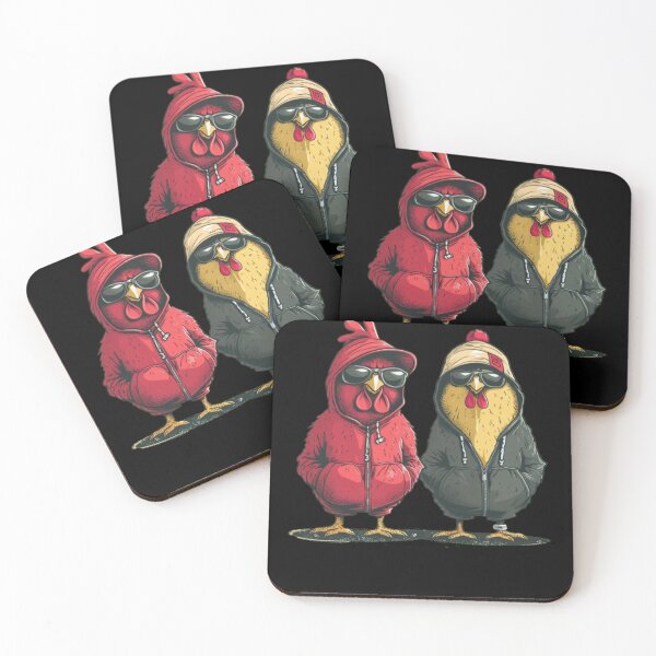 Item preview, Stylish chickens sporting trendy designed and sold by Tee Studio.