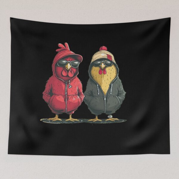 Item preview, Stylish chickens sporting trendy designed and sold by Tee Studio.