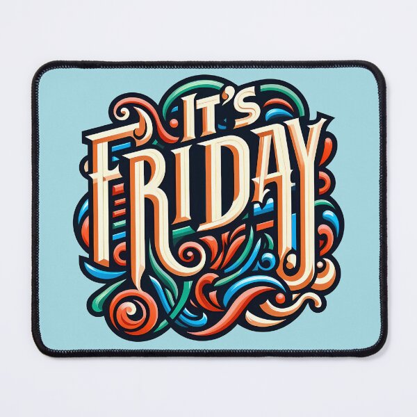 Item preview, It's Friday, typography, pun designed and sold by maxmaj.