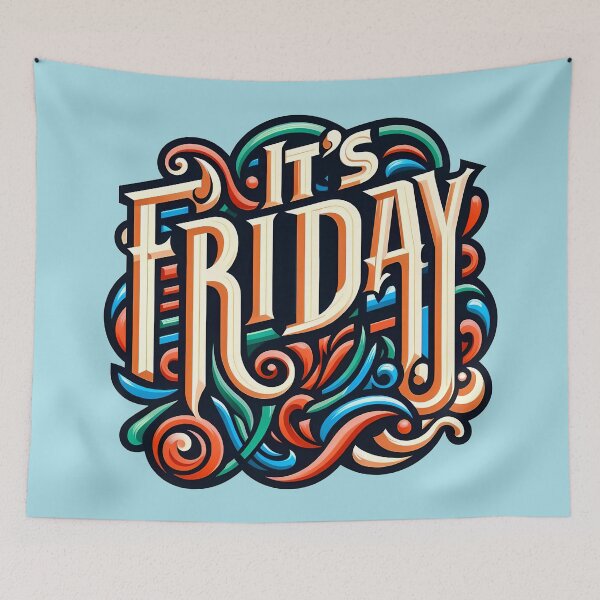 Item preview, It's Friday, typography, pun designed and sold by maxmaj.