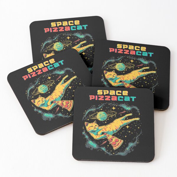 Item preview, Space Cat Pizza gift for cat and pizza lovers designed and sold by YenViolet.