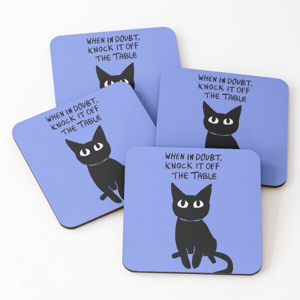 Item preview, Black Cat's Wisdom: Knock It Off designed and sold by yalih.