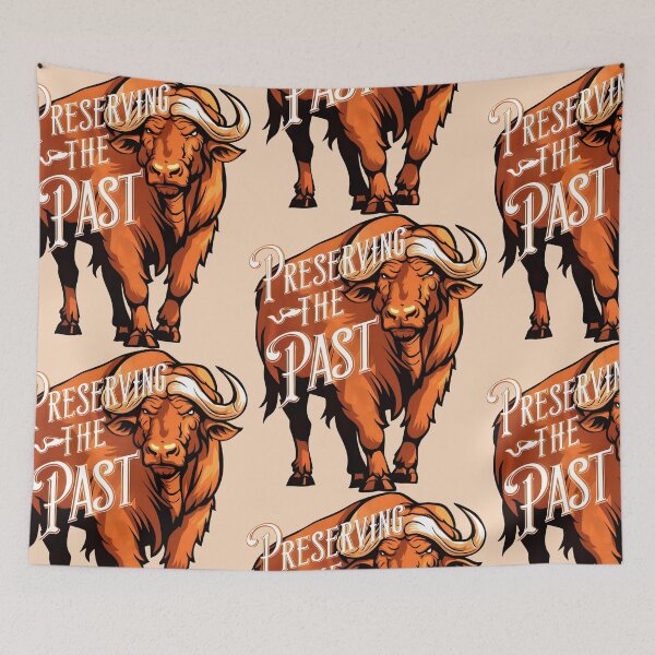 Item preview, Preserving the Past: Bison’s Strength and Heritage in White, Black, and Brown designed and sold by SplashTastic.