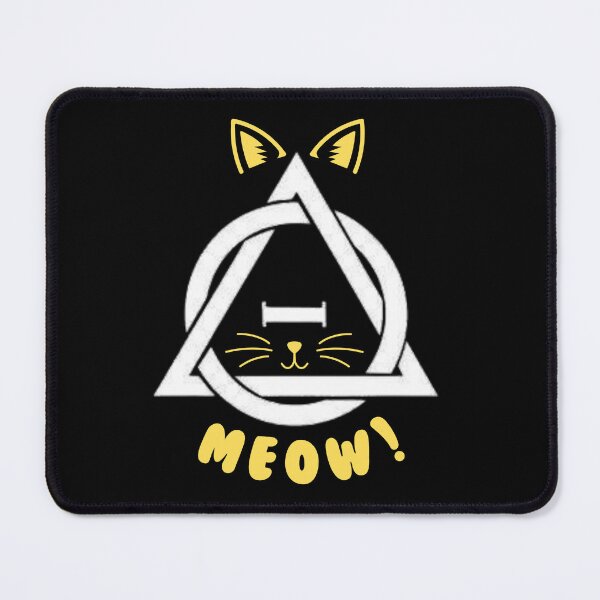Item preview, Yellow Meow Therian Therianthropy Cat Symbol designed and sold by Artography Designs.