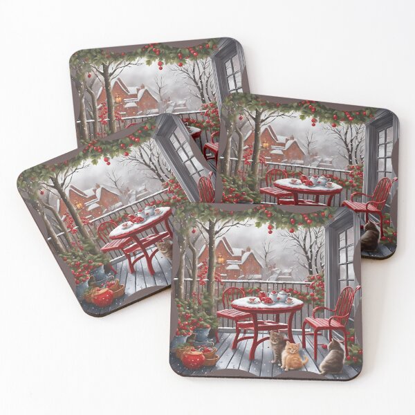 Item preview, Enjoyable Moments with Red Tea Garden and Cats designed and sold by Diclebaybas.