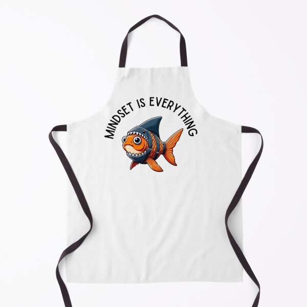 Item preview, Mindset is Everything Goldfish Shark Funny Motivational Big Fish Motivational designed and sold by Logiamerch.