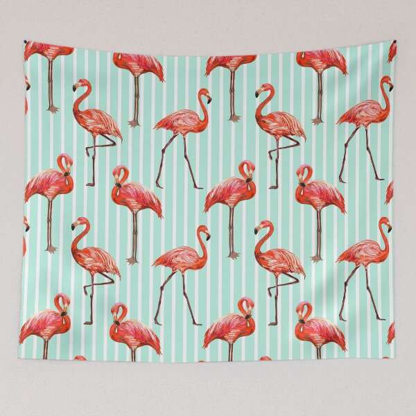 Item preview, Patrón de rayas de flamenco vibrante designed and sold by ArtLab-store.