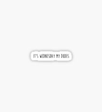 Wednesday My Dudes Sticker