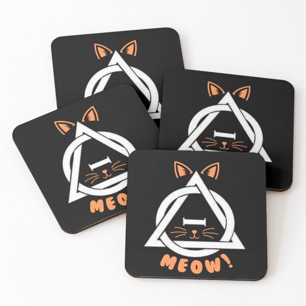Item preview, Orange Meow Therian Therianthropy Cat Symbol designed and sold by Artography Designs.