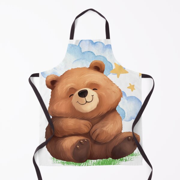 Item preview, sleeping bear and cloud designed and sold by funwithstickers.