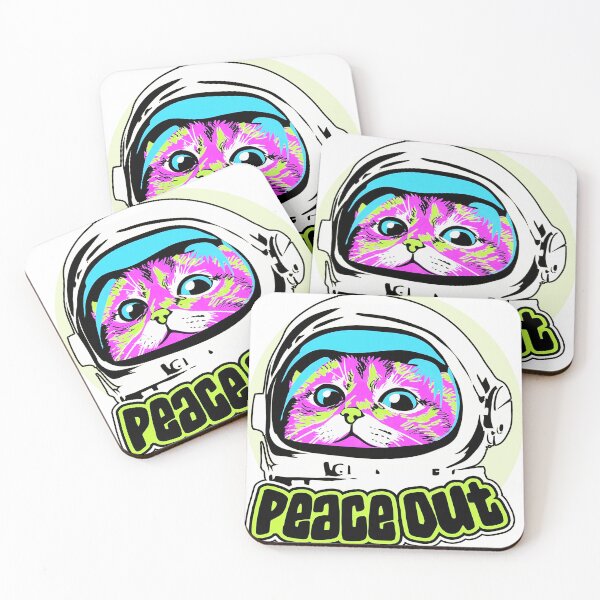 Item preview, Cats Look Cute Wearing Astronaut Helmets designed and sold by Magulinebatiku.