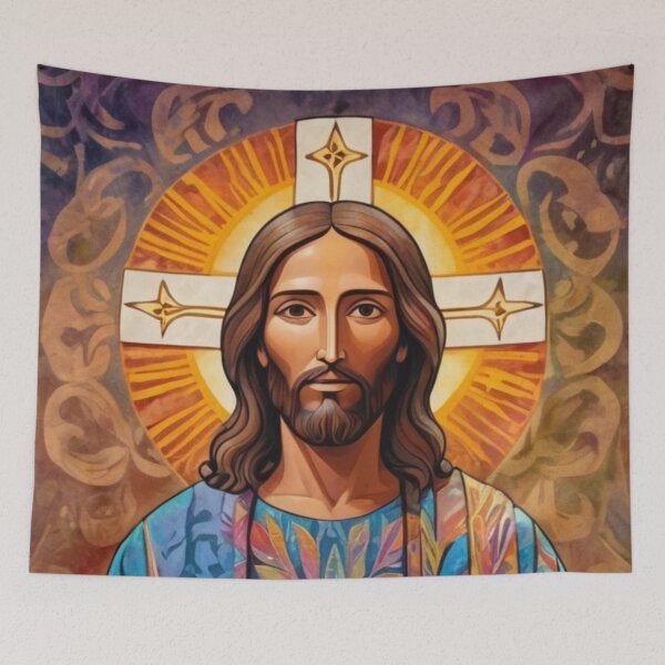 Item preview, Jesus in a batik robe 3 designed and sold by Warih.