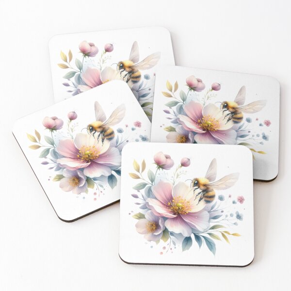 Item preview,  Spring bee with flower designed and sold by Expressions-Sel.