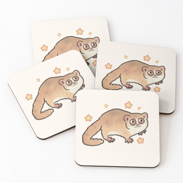 Item preview, Gray mouse lemur with stars designed and sold by Artofmayara.