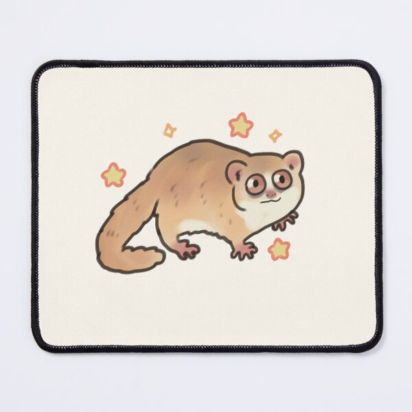 Item preview, Gray mouse lemur with stars designed and sold by Artofmayara.