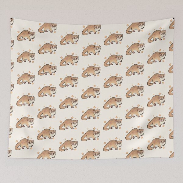 Item preview, Gray mouse lemur with stars designed and sold by Artofmayara.