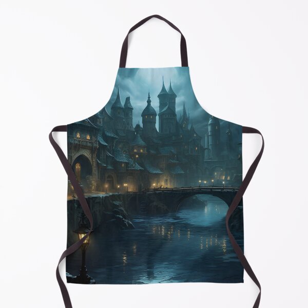 Item preview, Abstract Medieval Town designed and sold by GreenInkXpress.