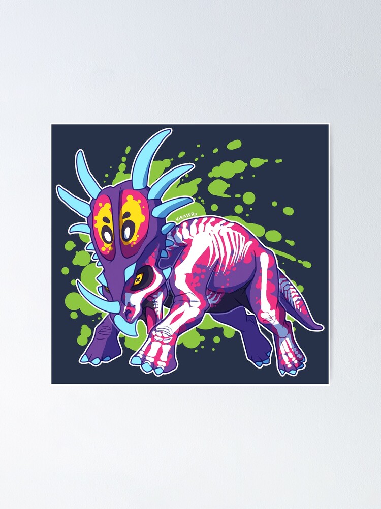 Thumbnail 2 von 3, Poster, Radioaktiver Styracosaurus designt und verkauft von Kirara.
