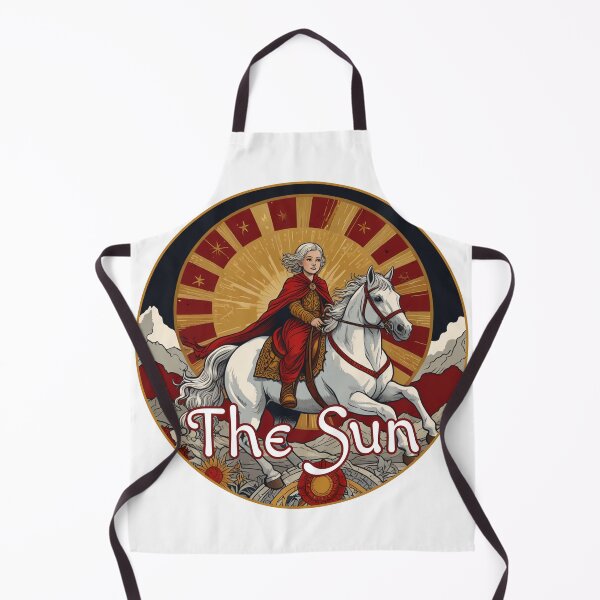 Item preview, Major Arcana Tarot Card The Sun - Gray Haired Child on a White Horse designed and sold by Pixel Waite.
