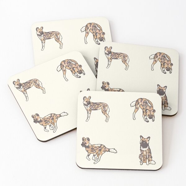 Item preview, African wild dog pack  designed and sold by Artofmayara.
