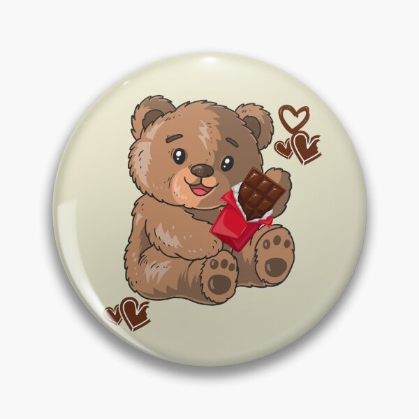 Item preview, Cute Teddy eating Chocolate  designed and sold by Annjayy.