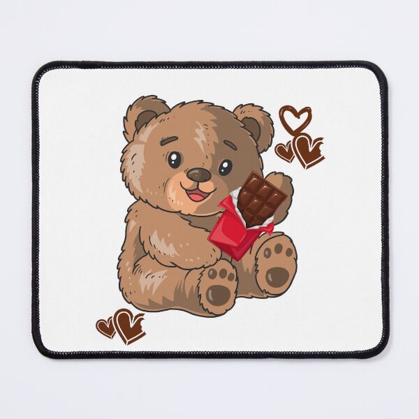 Item preview, Cute Teddy eating Chocolate designed and sold by Annjayy.