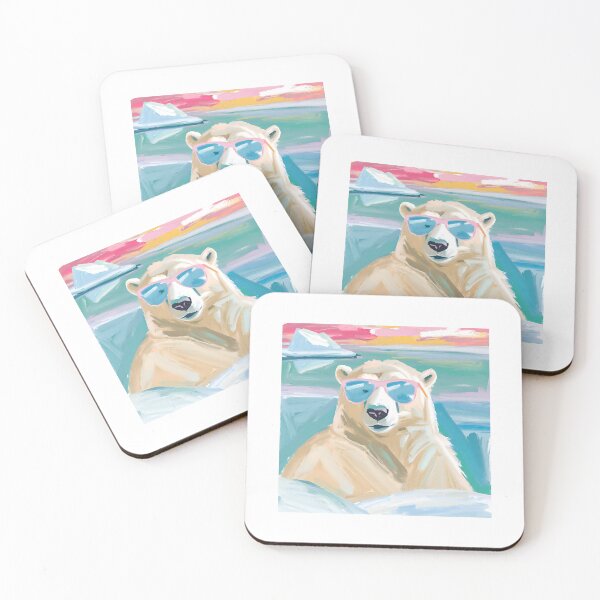 Item preview, HERE ON VACATION | POLAR BEAR designed and sold by MUDUGAMU.