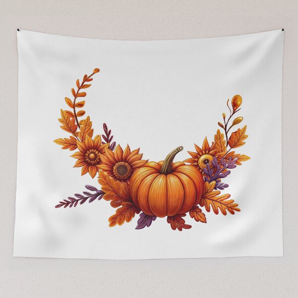 Item preview, autumn composition. pumpkin and sunflowers designed and sold by Tatty-shop.